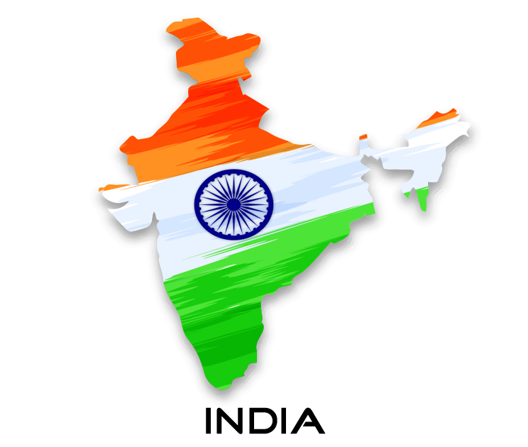 India Map Tiranga PNG Download image