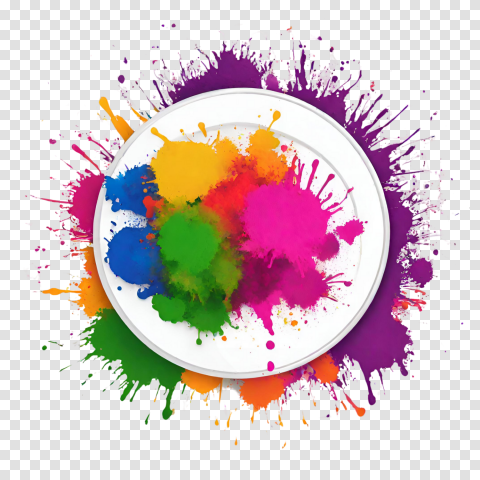 Indian Festival Holi Colors Editing Cb Png Image
