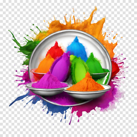 Indian Festival Holi Colors Png Image Hd Editing