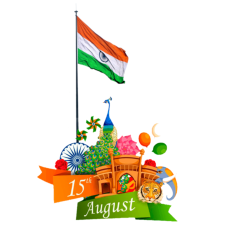 Indian Flag With Lal Kila Png Images Free Transparent background hd