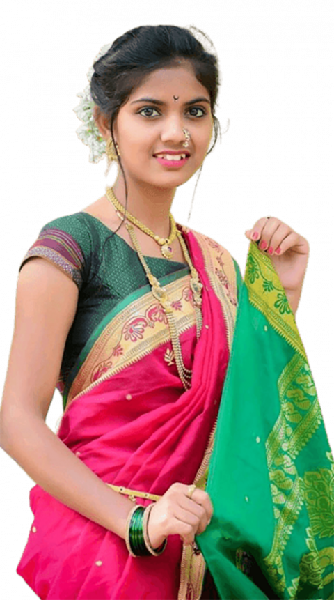 Indian Girl PNG Saree Images Full HD Transparent Background