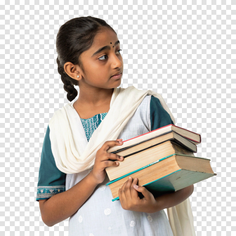 Indian Girl Student Transparent Image Hd Png