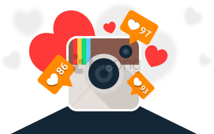 Instagram Logo PNG Hd With Like Icon