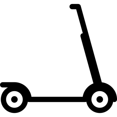 Kick Scooter Transparent Vector Art png