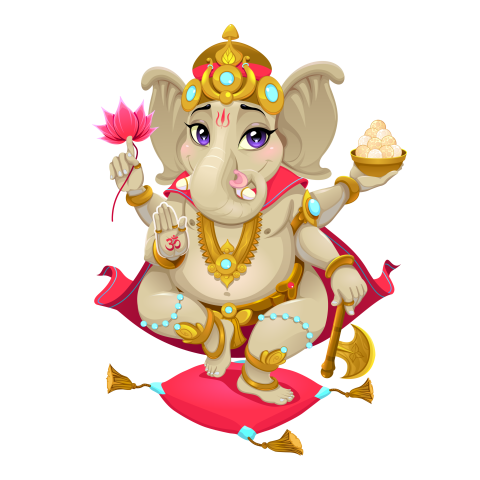 Lord Ganesh Chaturthi PNG Clipart Image for Festive Celebrations