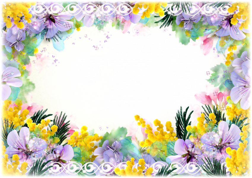 Love Rose Flower HD Frame PNG Download