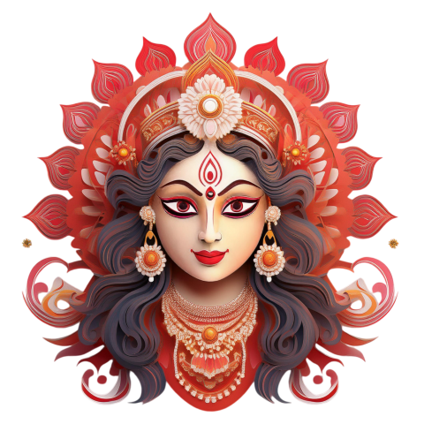 Maa Durga Puja Png transparent Images