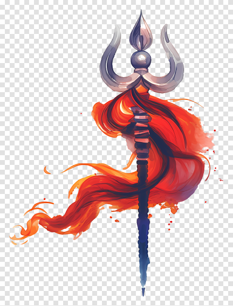 Maha Shivaratri Trishul Lord Shiva For Editing Png Hd