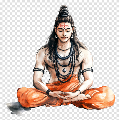 Maha Shivratri Png For Sitting Lord Shiva Png Editing