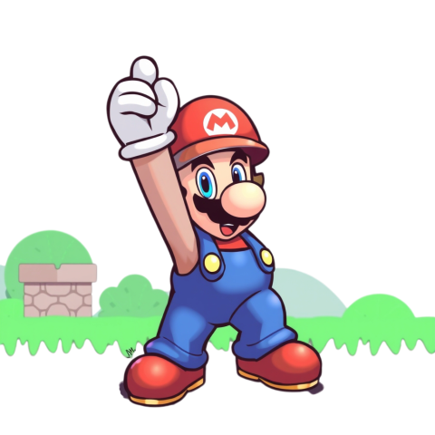 Mario character Cartoon transparent free background