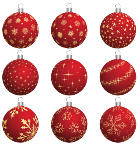 Merry Christmas Baubles PNG Images Download
