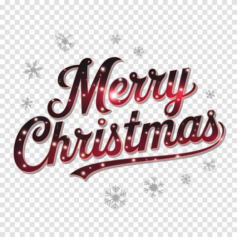Merry Christmas Festive Holiday Greeting In Stylish Font Png Text
