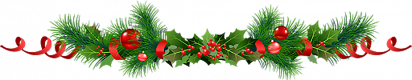Merry Christmas Garland PNG Download Free