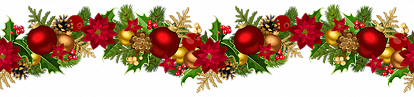 Merry Christmas Garland PNG Download Free