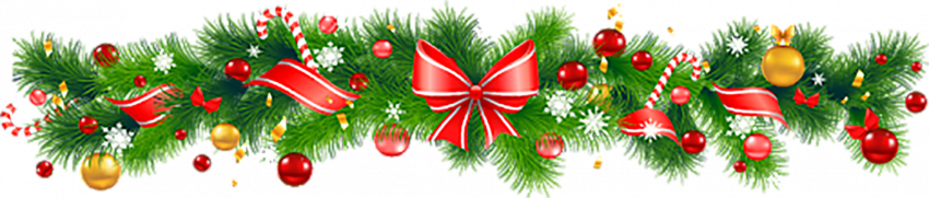 Merry Christmas Garland PNG Download Free HD