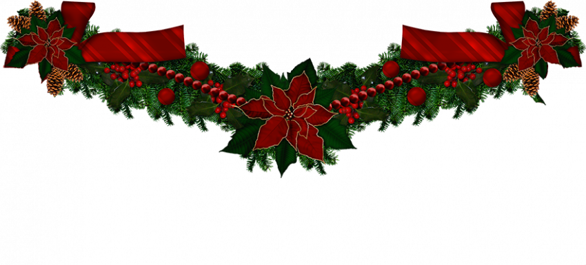Merry Christmas Garland PNG Download Free HD