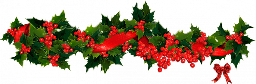 Merry Christmas Garland PNG Free Download HD