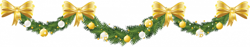 Merry Christmas Garland PNG Images Download