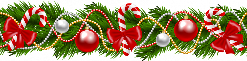 Merry Christmas Garland PNG Images Download