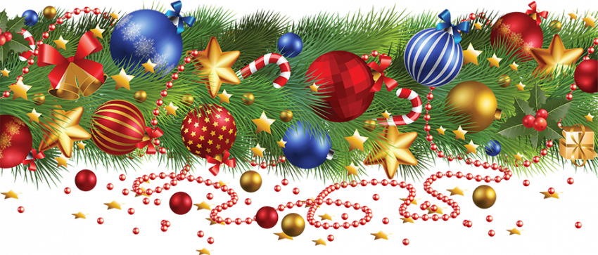 Merry Christmas Garland PNG Images Download HD