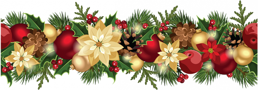 Merry Christmas Garland PNG Images Download HD