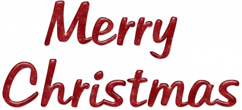 Merry Christmas Text Png Fee Download HD