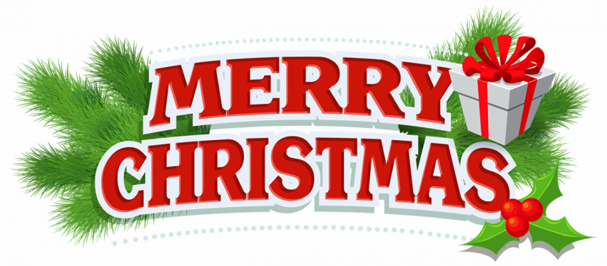 Merry Christmas Text Png Fee Download HD