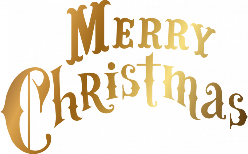 Merry Christmas Text Png Transparent Download