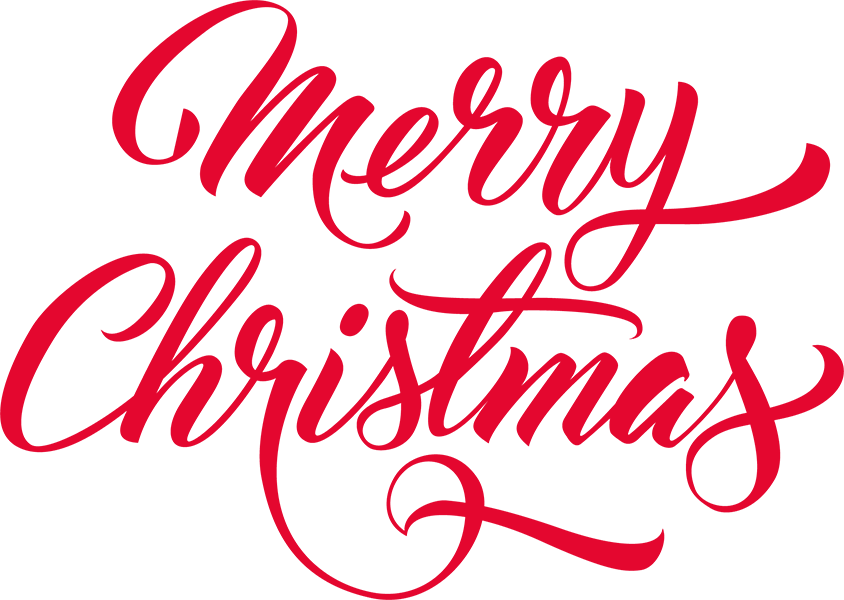 Merry Christmas Text PNG Transparent HD