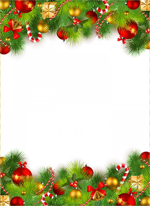 Merry Christmas Tree Clipart PNG Full HD