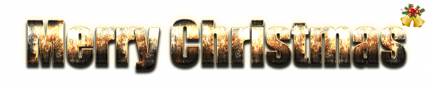 Merry Christmas Word PNG Download Free