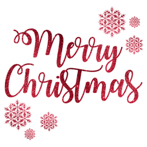 Merry Christmas Word PNG Download Free
