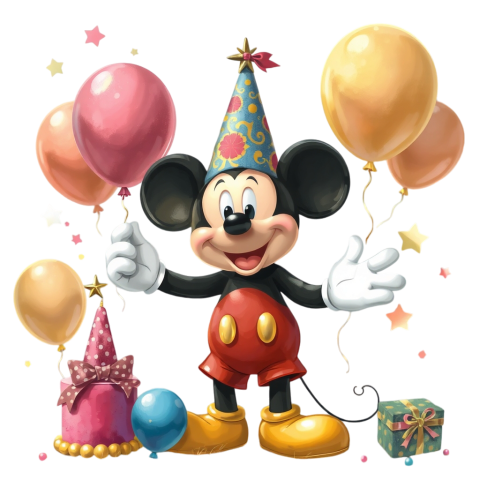 Mickey Mouse Png birthday Clipart Photo