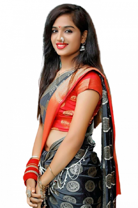Model Girl Png HD With Saree For Photoshop Cb Editing