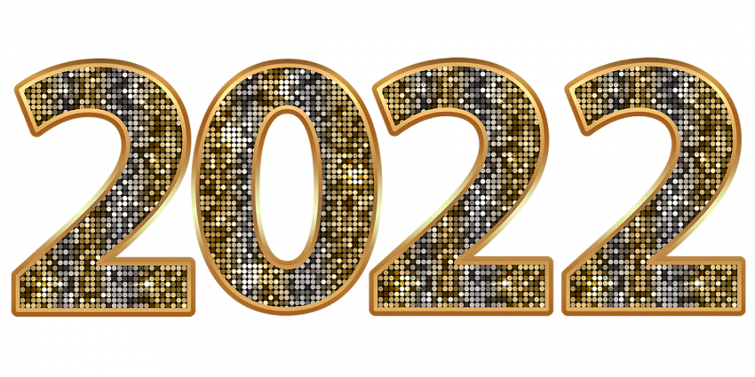 New Year 2022 Text PNG Full HD Transparent Background Free