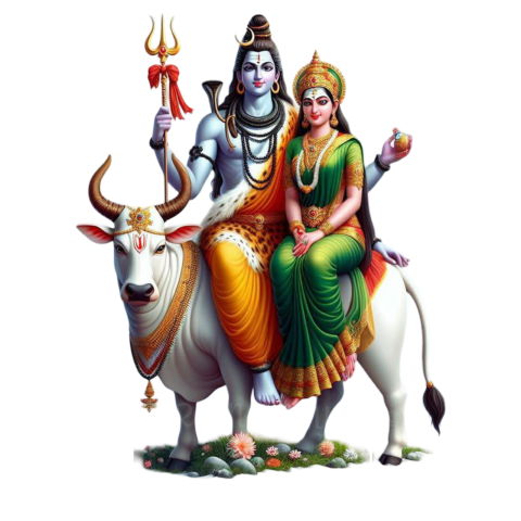 Parvati Shivji Png HD image clipart For Sawan Shivratri transparent