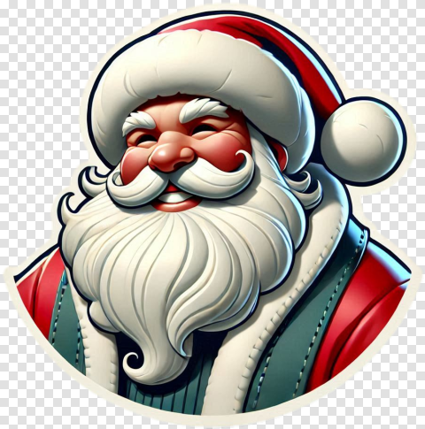Photo Editing Colorful Smiling Santa Claus Png Artwork
