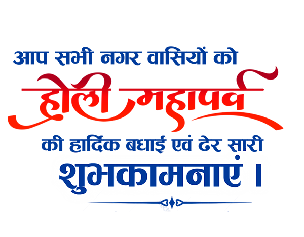 Picsart Happy Holi Hindi Text PNG Transparent