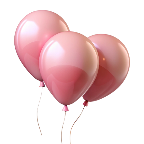 Pink Balloons Png Image transparent background