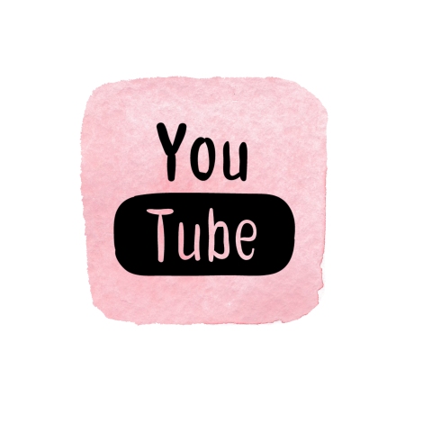 Pink Watercolor YouTube PNG  Hd