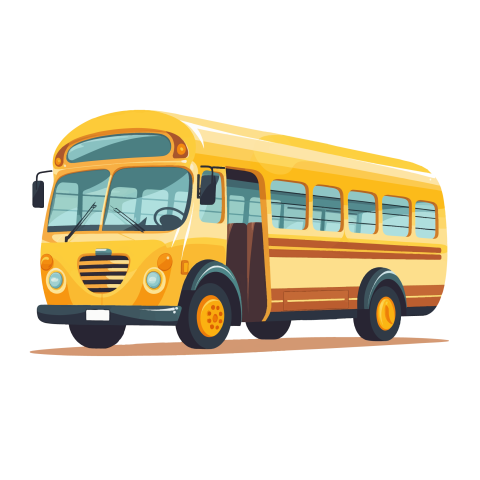 Png School Bus transparent background stock