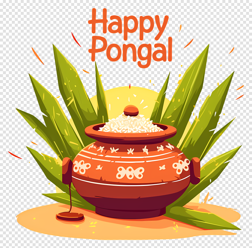 Pongal Pot Happy Pongal Png For Holiday Image