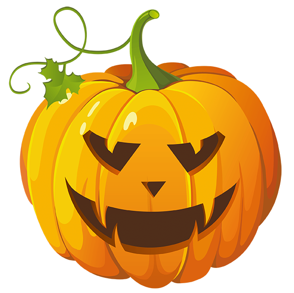 Pumpkin Halloween Face PNG Transparent
