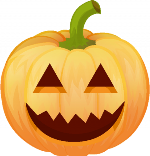 Pumpkin Halloween Face PNG Transparent