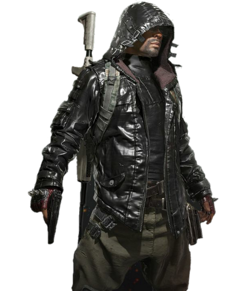Pung Character Wear Black Jacket Png