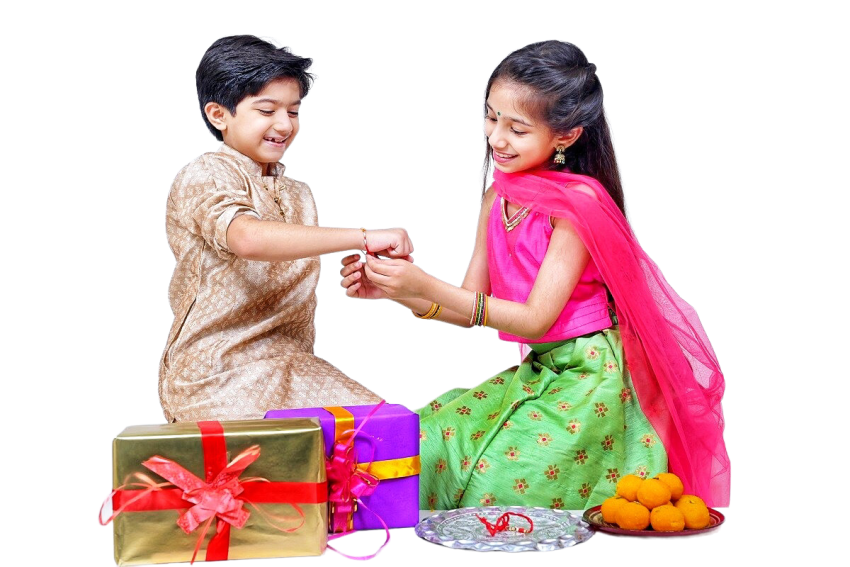 Raksha Bandhan Brother Sister Png transparent images Clipart