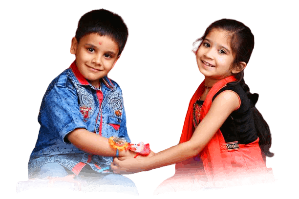 Raksha Bandhan cute Brother and Sister Png transparent image free Clipart