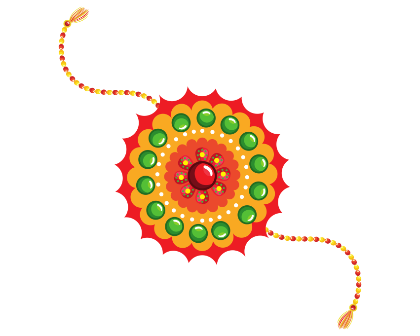 Raksha Bandhan Festival Wristband Png transparent Background for editing stock