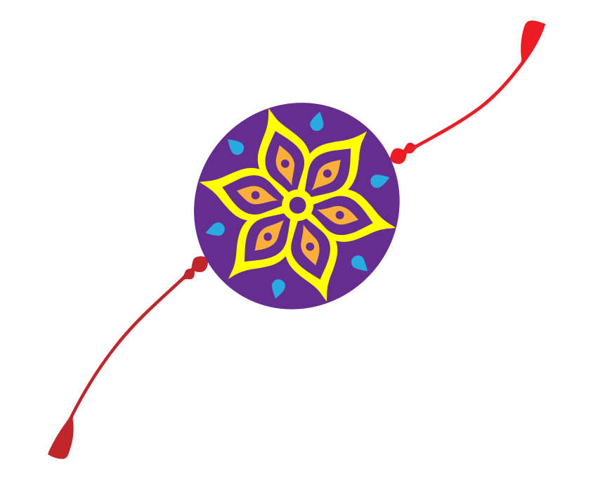 RakshaBandhan Festival Wristband Png transparent Background for editing stock