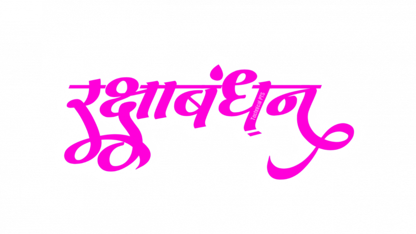 rakshabandhan stylish hindi text png